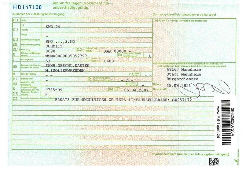 Fahrzeugabbildung Schmitz Cargobull SKO 24