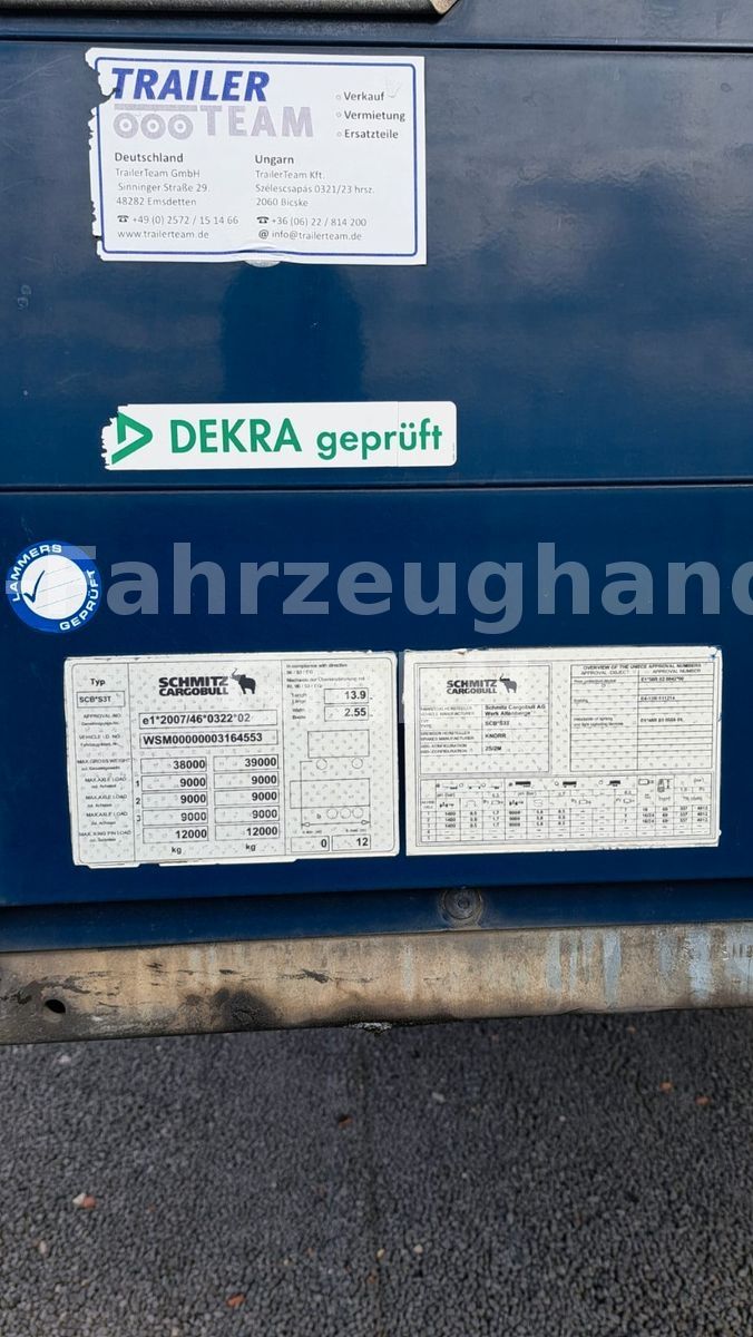 Fahrzeugabbildung Schmitz Cargobull SCS 24/L-13.62 *Mega*Hubdach