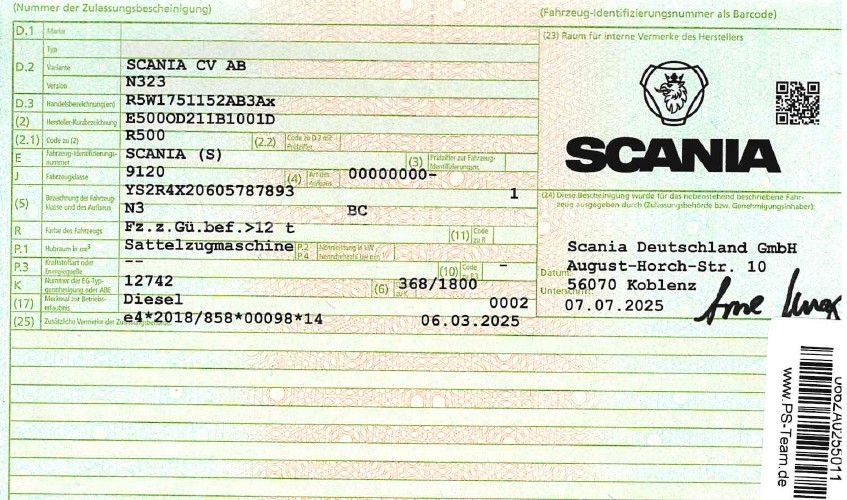 Fahrzeugabbildung Scania R500* ALCOA*Leder*Neuwertig*geringe Laufleistung