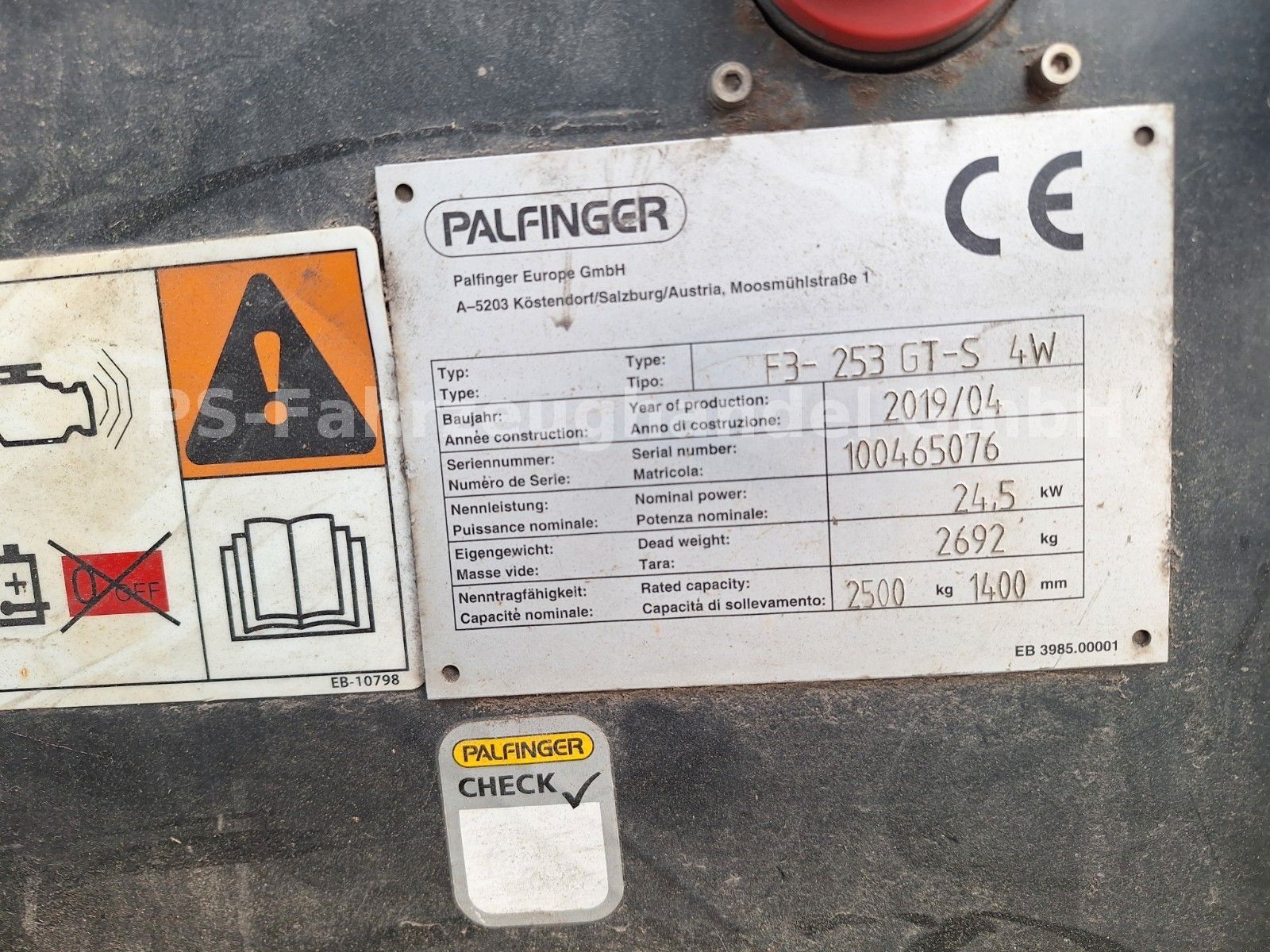 Fahrzeugabbildung Palfinger F3-253 GTS 4W *Schere*HH3700mm
