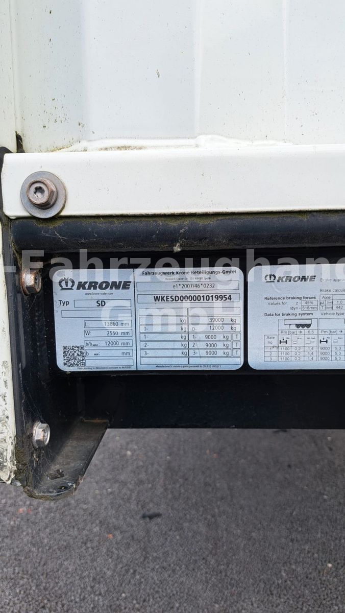 Fahrzeugabbildung Krone SD27*LiftA* PalettenKa*Edscha*