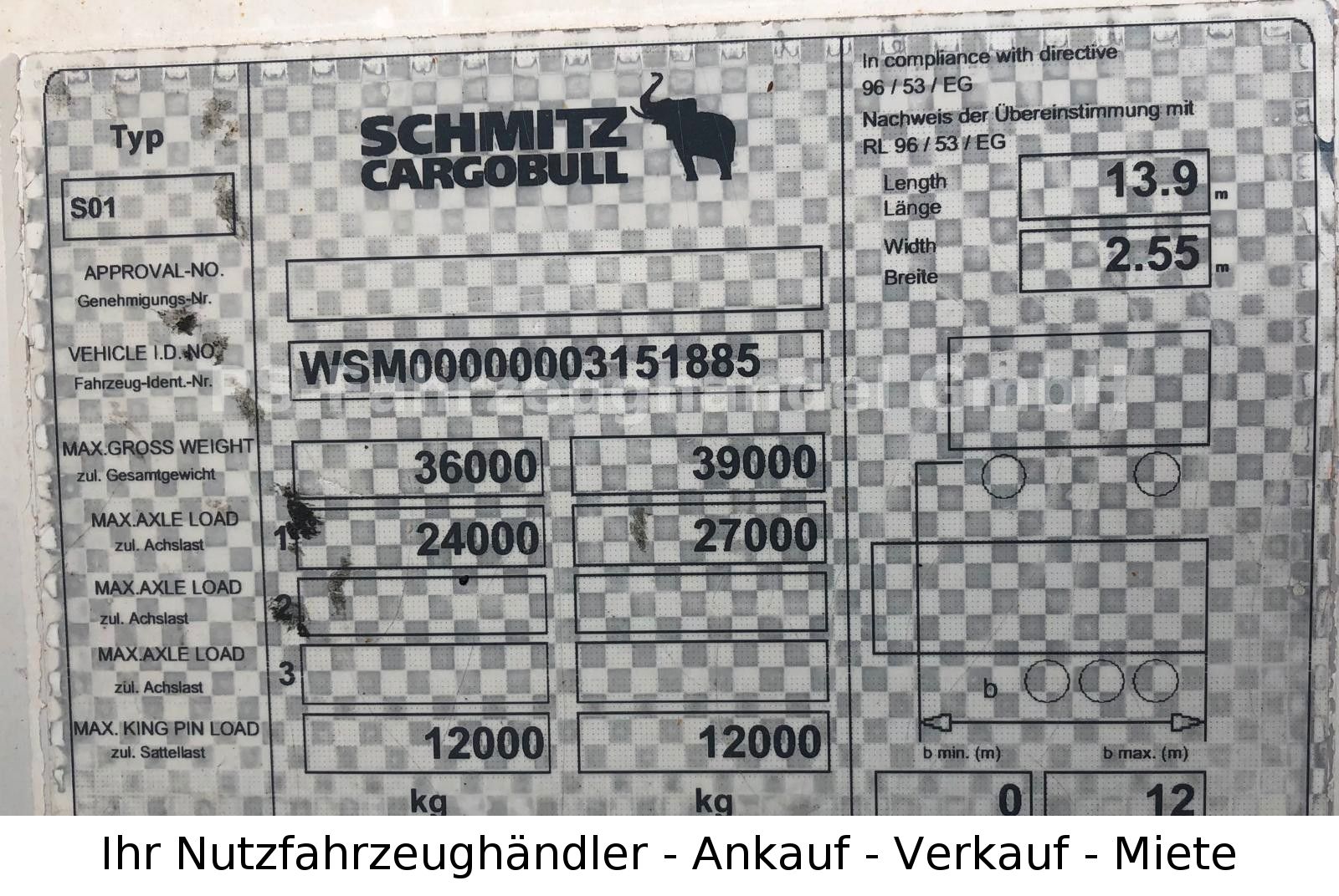 Fahrzeugabbildung Schmitz Cargobull SCS 24/L-13.62 *Mega*Hubdach