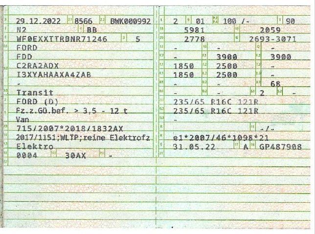 Fahrzeugabbildung Ford Transit Kasten E 390 L3 Trend*Hochraum