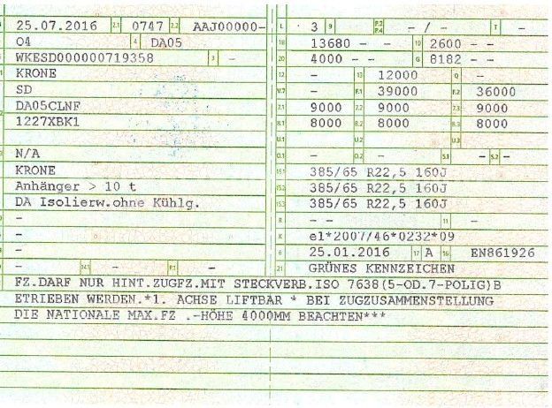 Fahrzeugabbildung Krone SDR 27 eL4-DS*Iso-Koffer*LiftA*PalKa