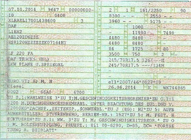 Fahrzeugabbildung DAF LF 220 FA*2 x AHK*gepflegter Zustand
