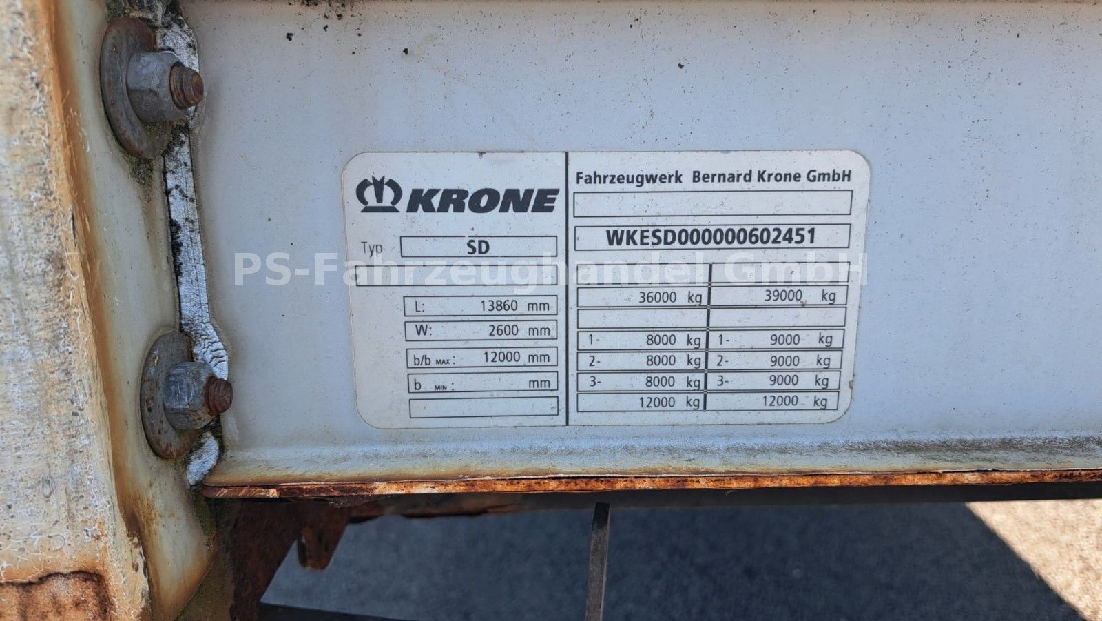 Fahrzeugabbildung Krone SD 27*Edscha*LiftA*PalKa*LenkA*STH