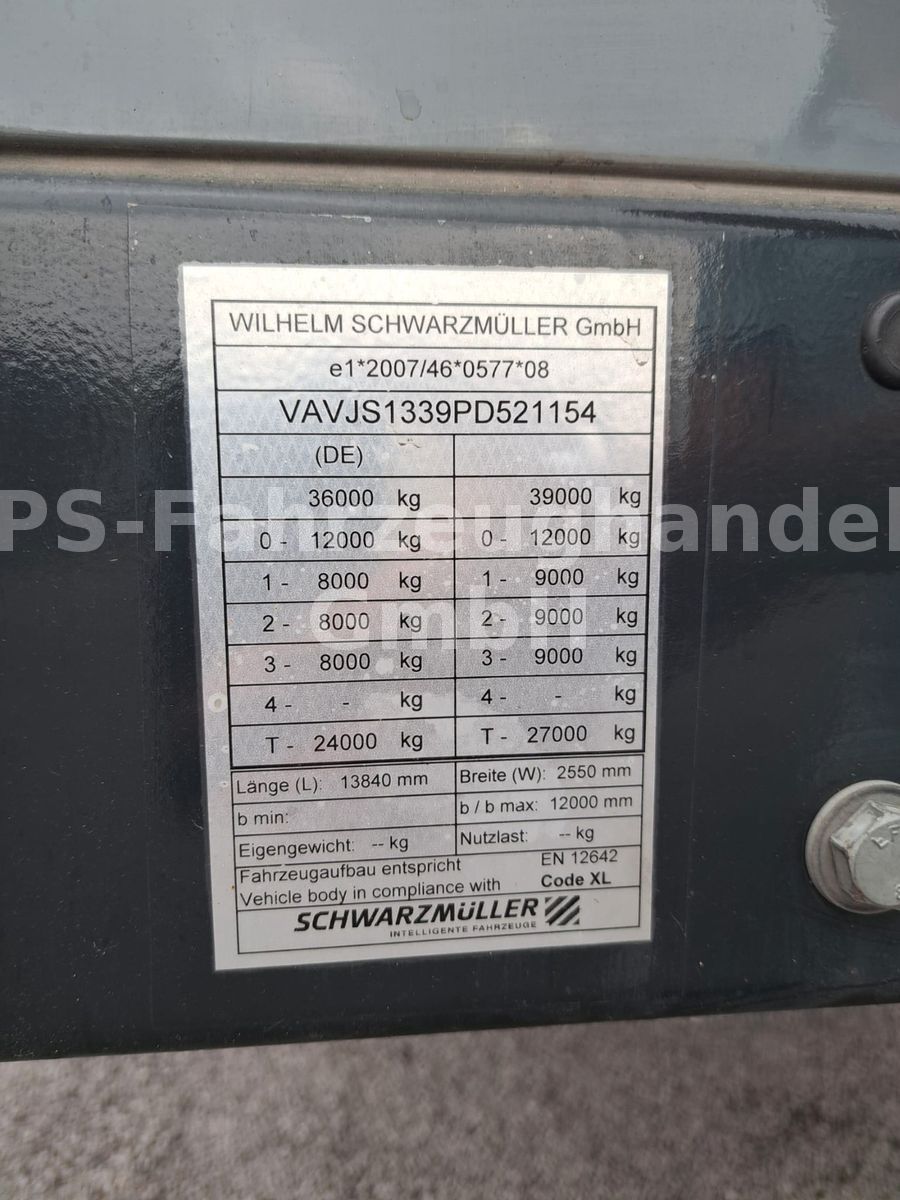 Fahrzeugabbildung Schwarzmüller S1-J Serie*verbreiterbar*SAF*Liftachse*Edscha