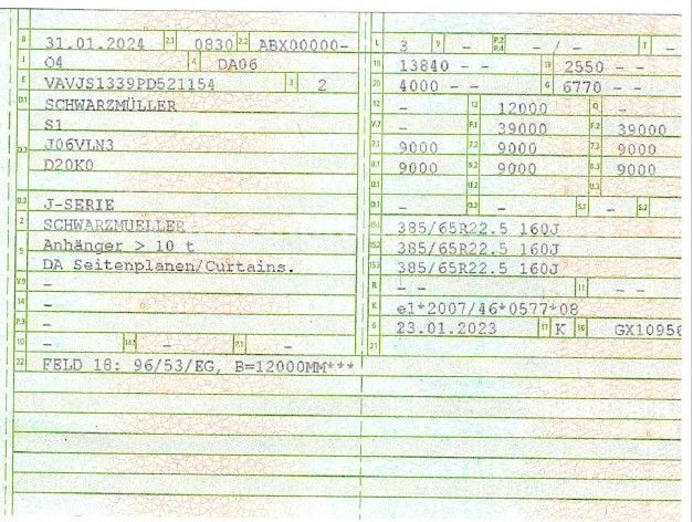 Fahrzeugabbildung Schwarzmüller S1-J Serie*verbreiterbar*SAF*Liftachse*Edscha