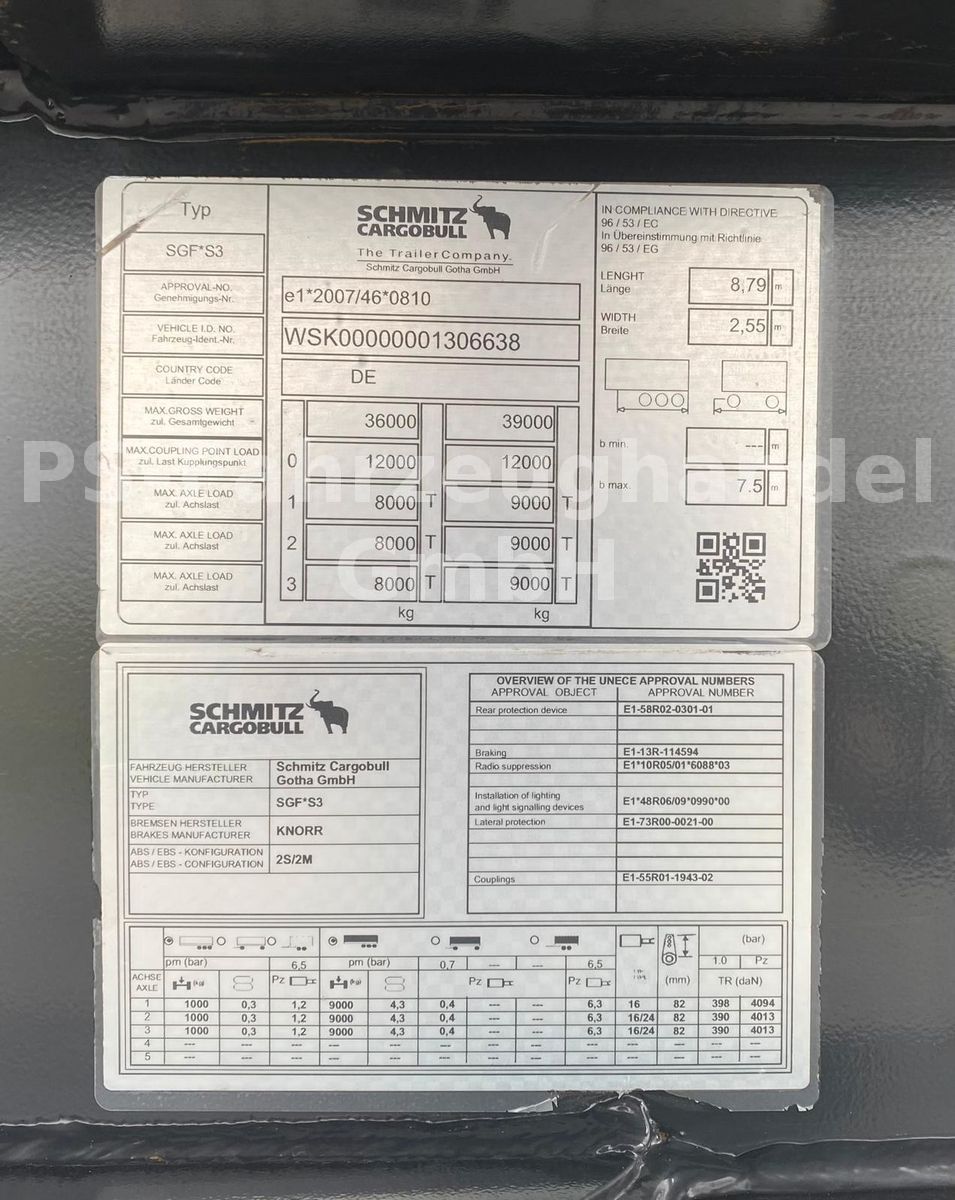 Fahrzeugabbildung Schmitz Cargobull SKI 24-SL 7.2*Stahl*LiftA*27m³