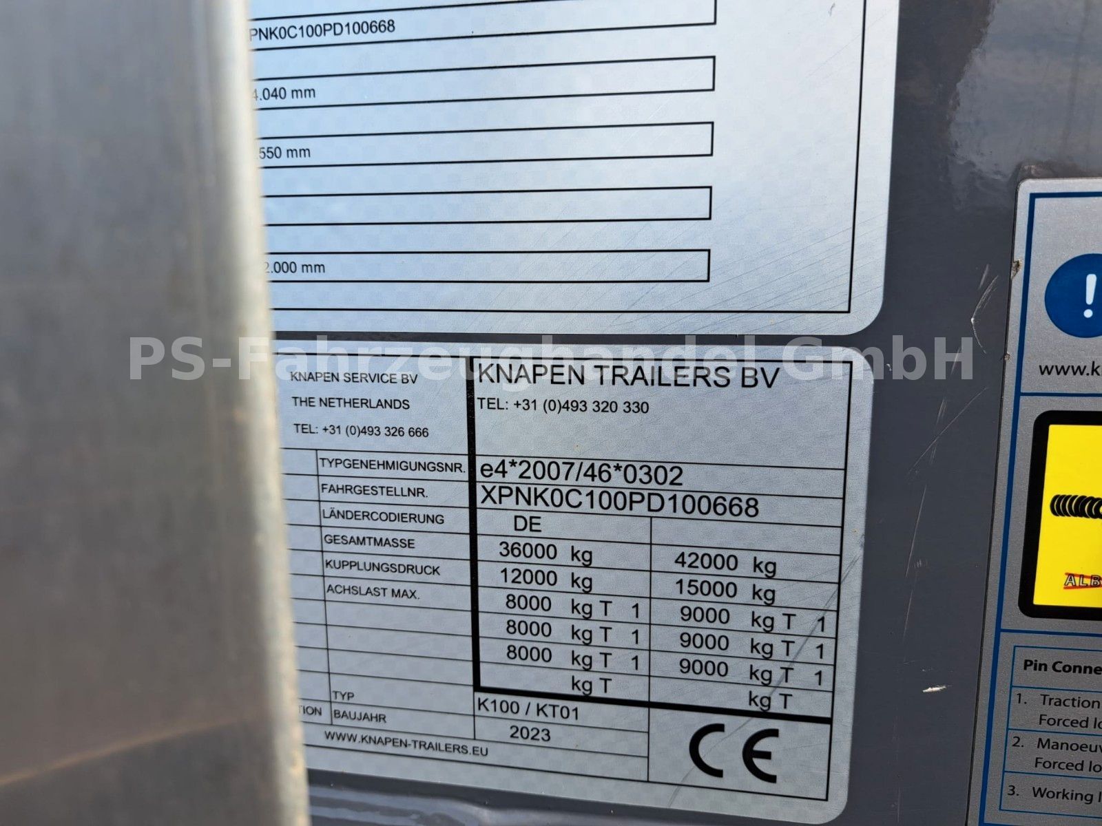 Fahrzeugabbildung Knapen K100 A5060*LiftA*SAF*ALCOA*Funkfernbedienung